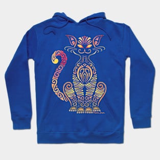 Tribal Cat Hoodie